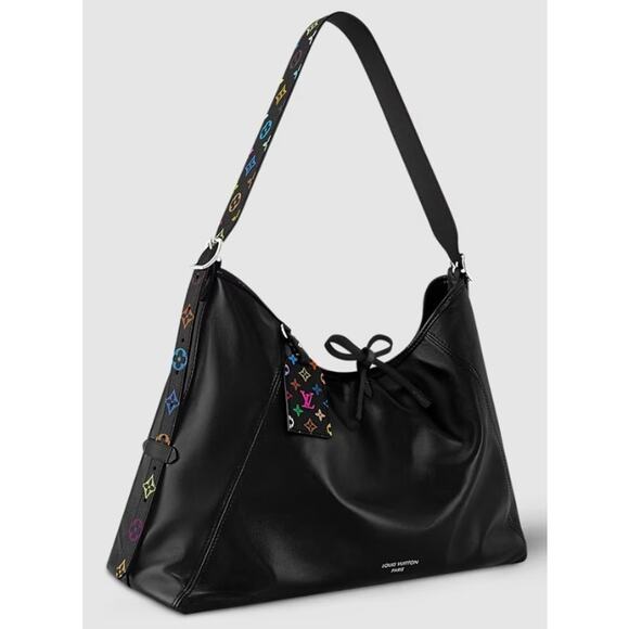 NWT Louis Vuitton x Murakami Carryall Vibe MM Noir Multicolor Handbag + Wristlet - Picture 16 of 16